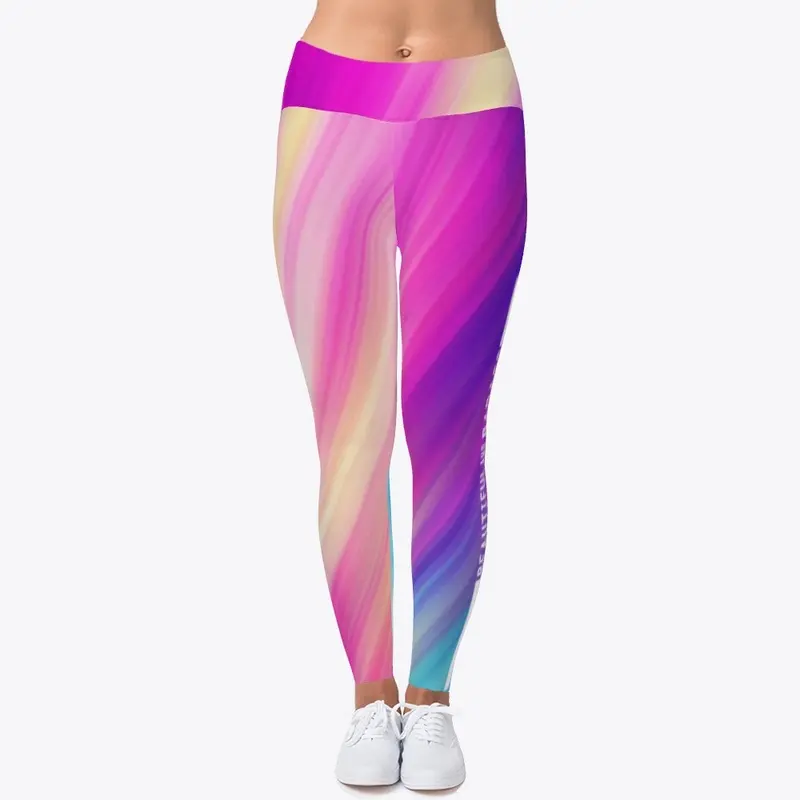 Leggings- Pink muticolo graphic 