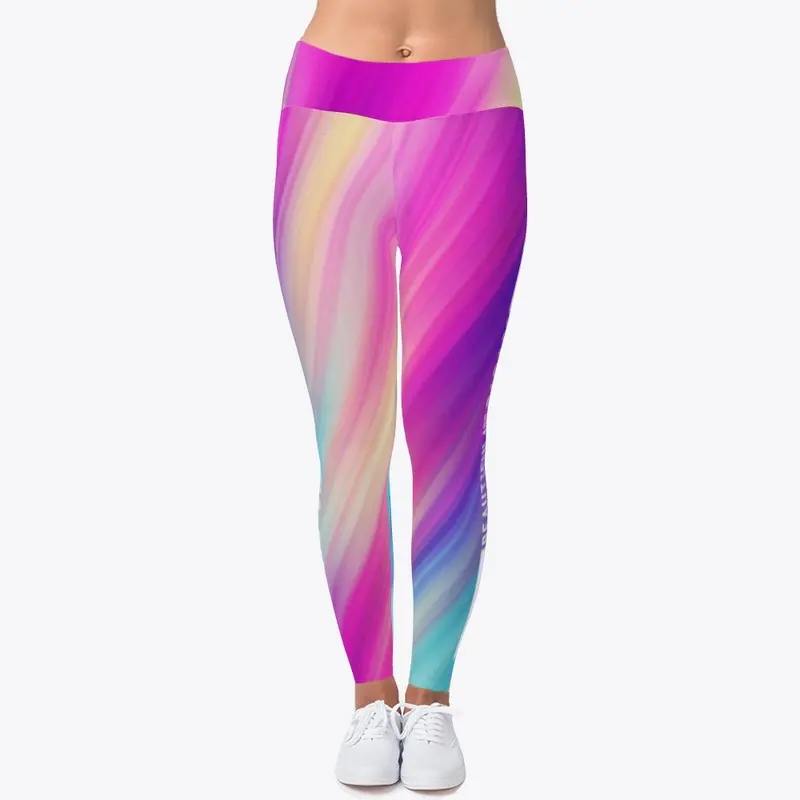 Pink graphic Leggins